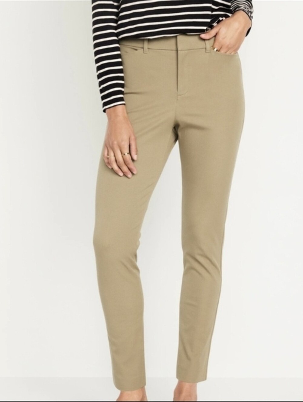 Old Navy Women's Tan Straight-Leg Pants